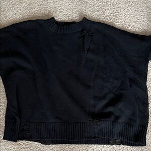 Chic Black Women's Crew Neck Sweater